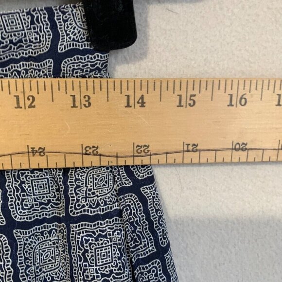 Pendleton Country Sophisticates Midi Skirt Blue Geometric Print Lined Vintage 8 - Picture 2 of 12